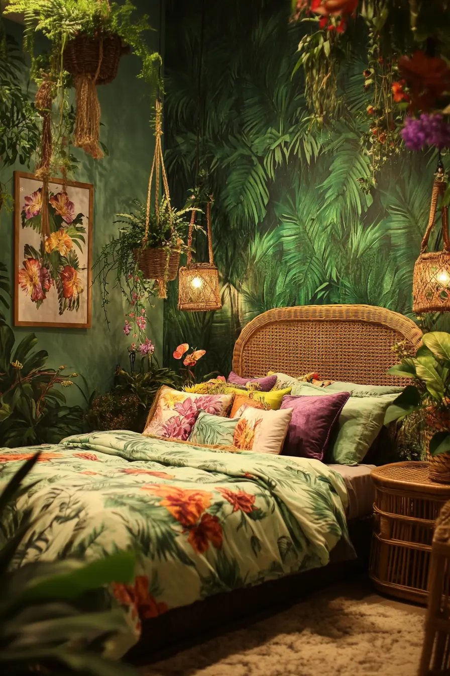10 Tips for a Stunning Tropical Jungle Bedroom Makeover