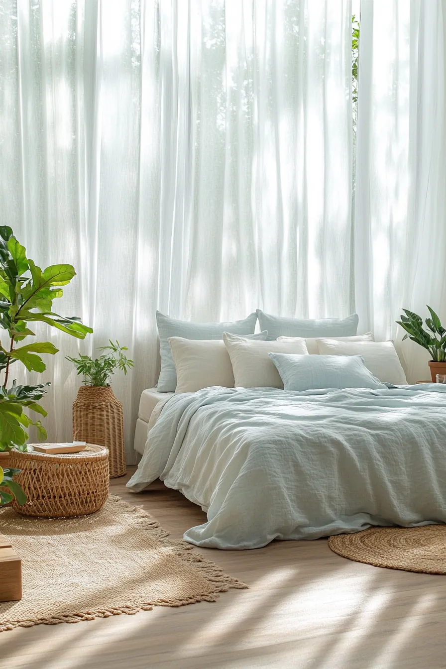 Airy Summer Retreat Bedroom Ideas for a Light and Breezy Ambiance