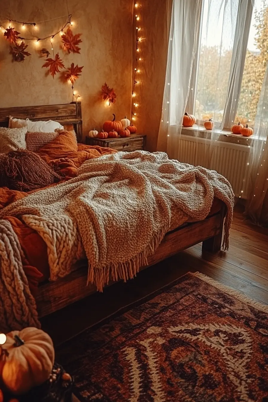 Autumn Bedroom Makeover Rustic and Inviting Styles