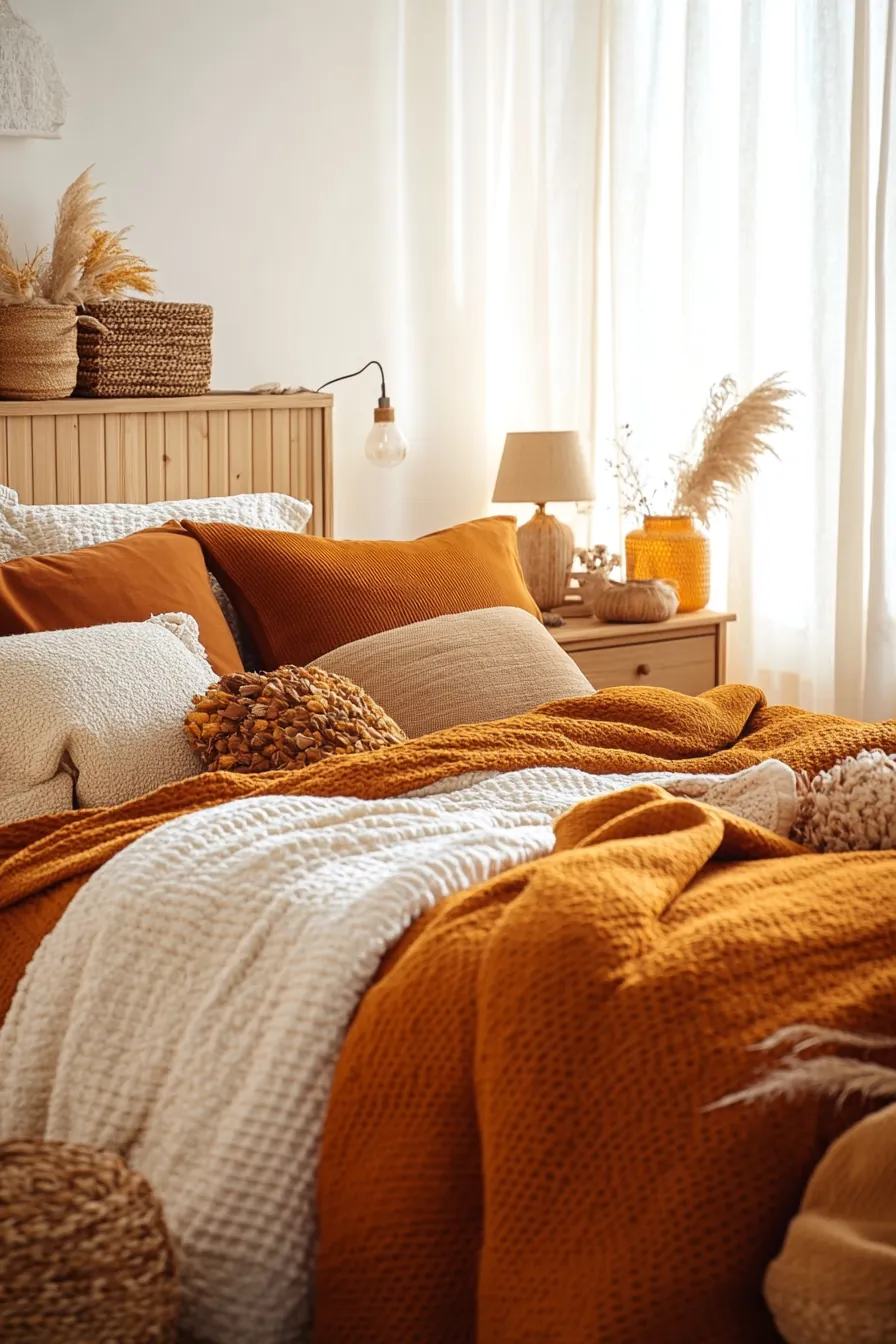 Autumn Inspired Cottage Bedding Ideas for a Cozy Bedroom Refresh
