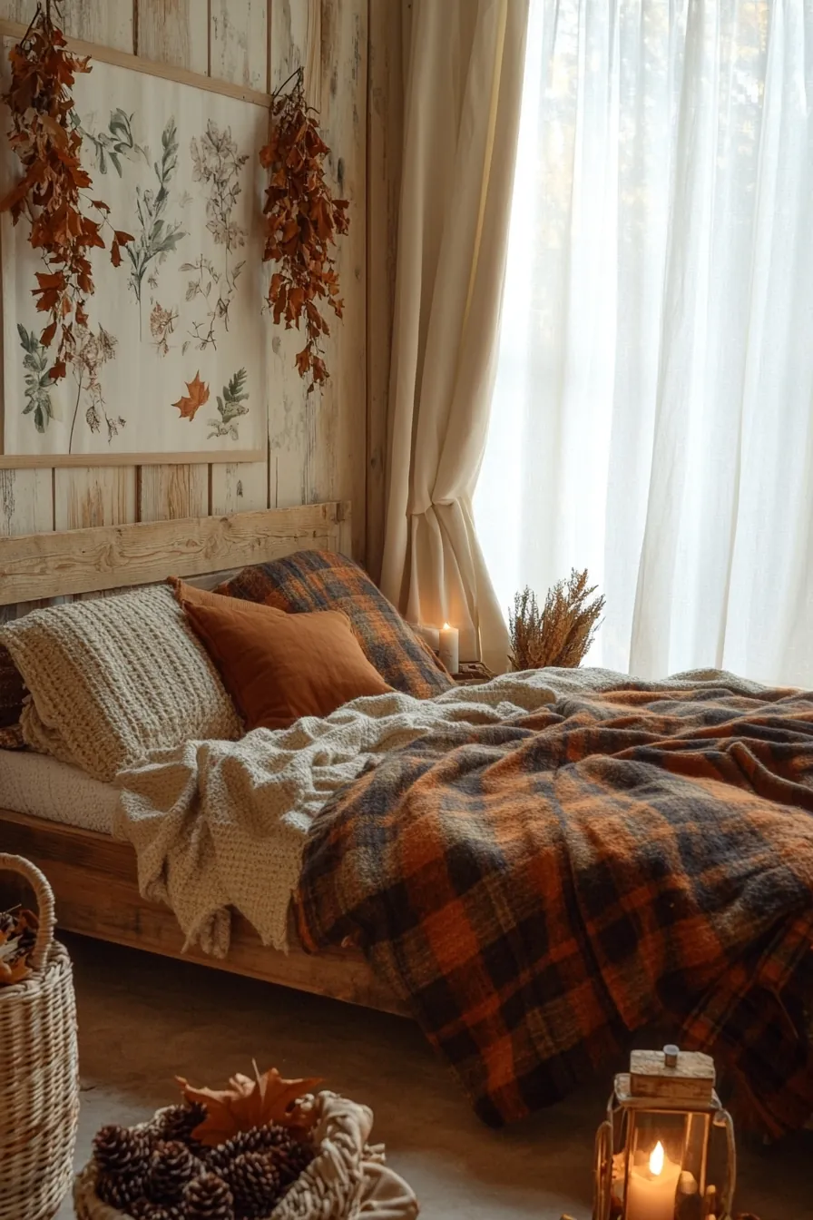 Autumn Rustic Bedroom Decor Inspiration for a Cozy Seasonal Retreat
