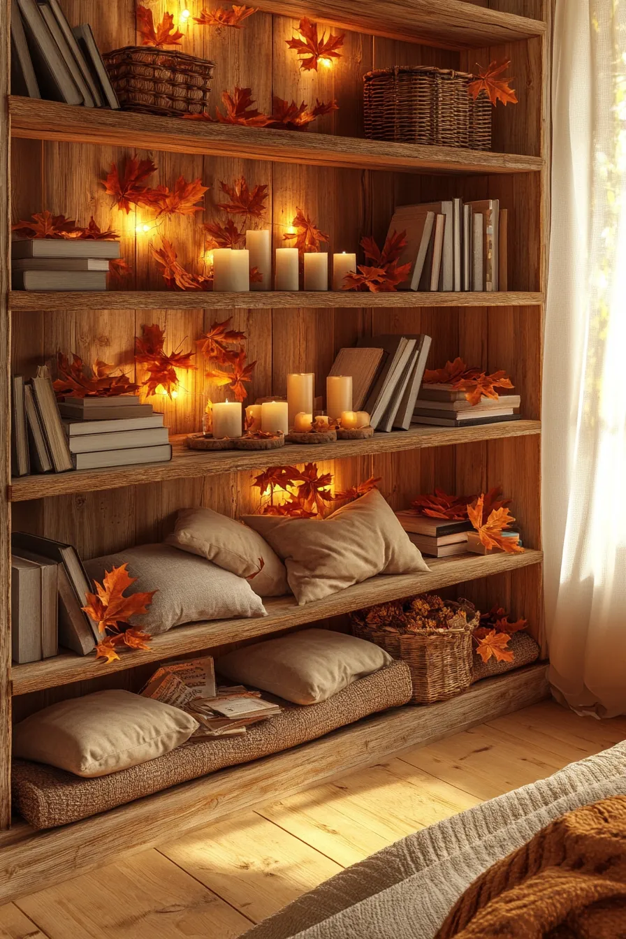 Autumn Rustic Bedroom Shelving for Stylish Storage Solutions