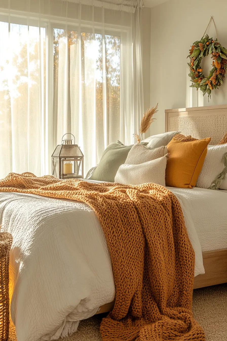 Beautiful Fall Farmhouse Bedroom Color Schemes Inspired by Autumn