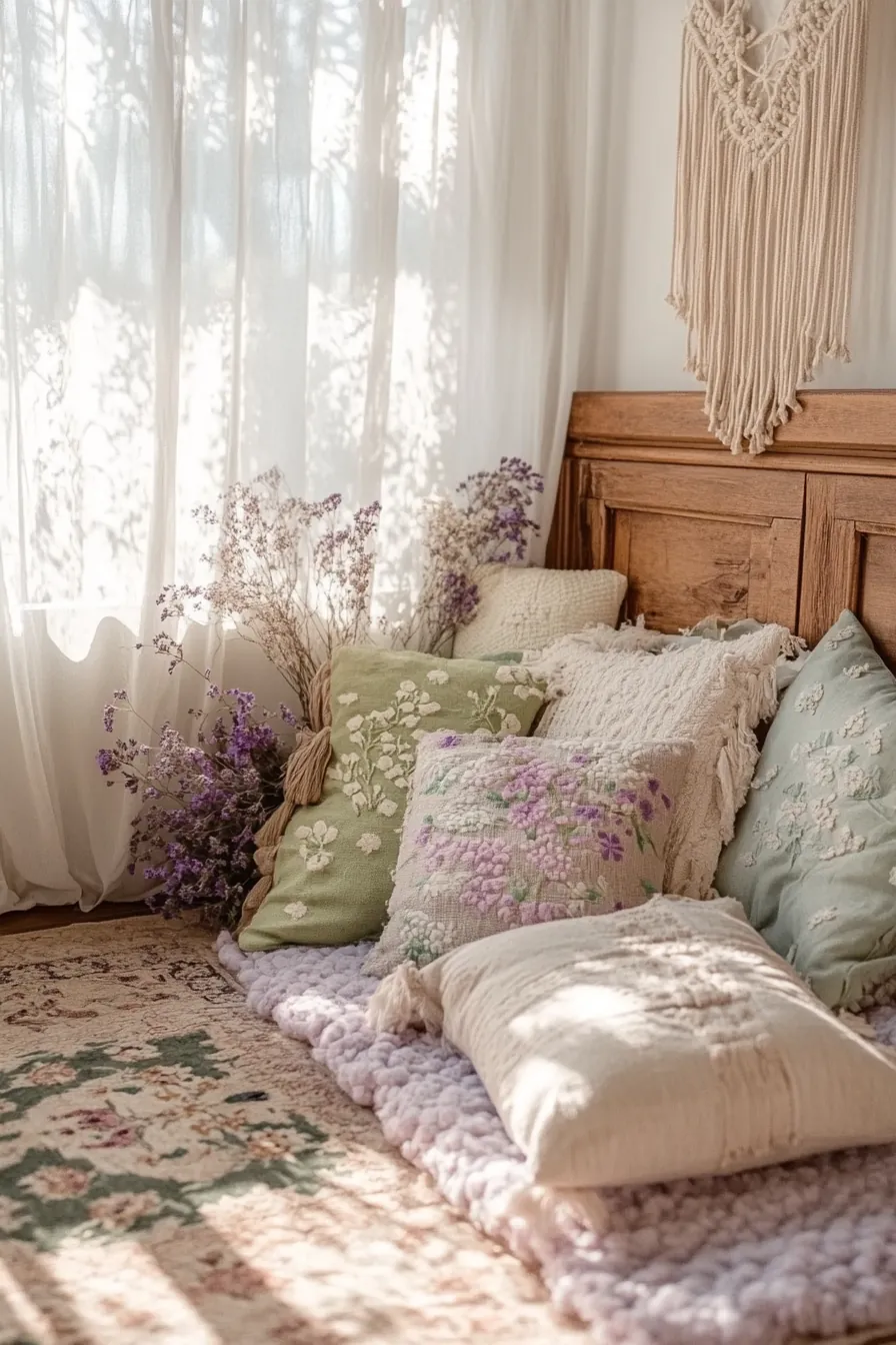 Bohemian Vintage Spring Bedroom Colors for a Cozy and Timeless Retreat