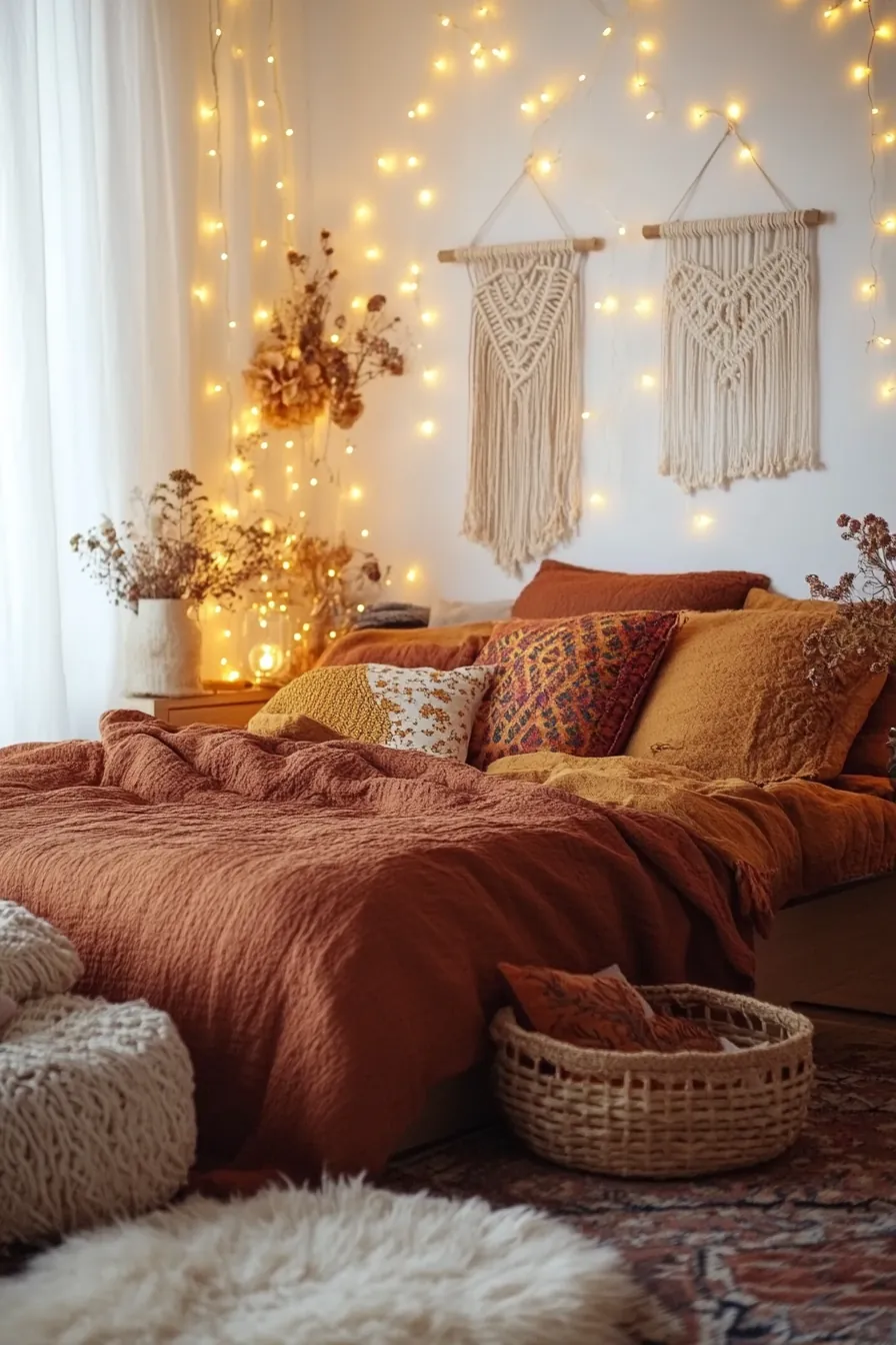 Boho Autumn Bedroom Styles for Small Spaces Youll Love