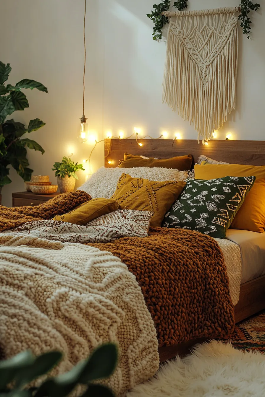 Boho Chic Winter Bedding Inspiration for Cozy and Stylish Bedroom Decor