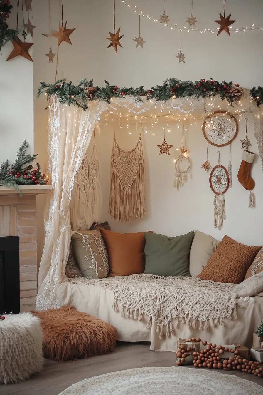 Boho Christmas Kids Bedroom Styling Ideas for Cozy Holidays