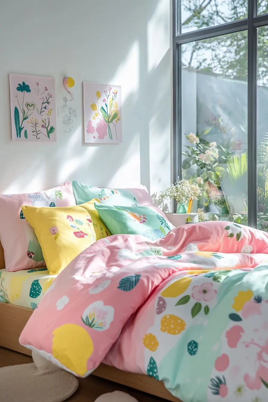 Bright Spring Inspired Bedding for Kids to Refresh Their Bedroom