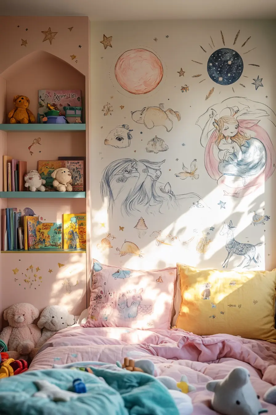 Bright and Cheerful Kids Bedroom Wall Art Ideas
