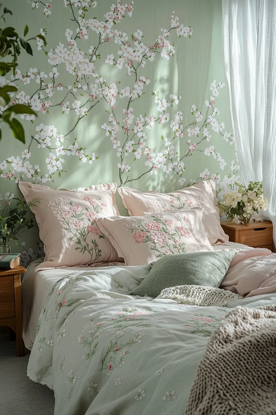 Bring Freshness Home with Spring Floral Bedroom Decor Mood Ideas