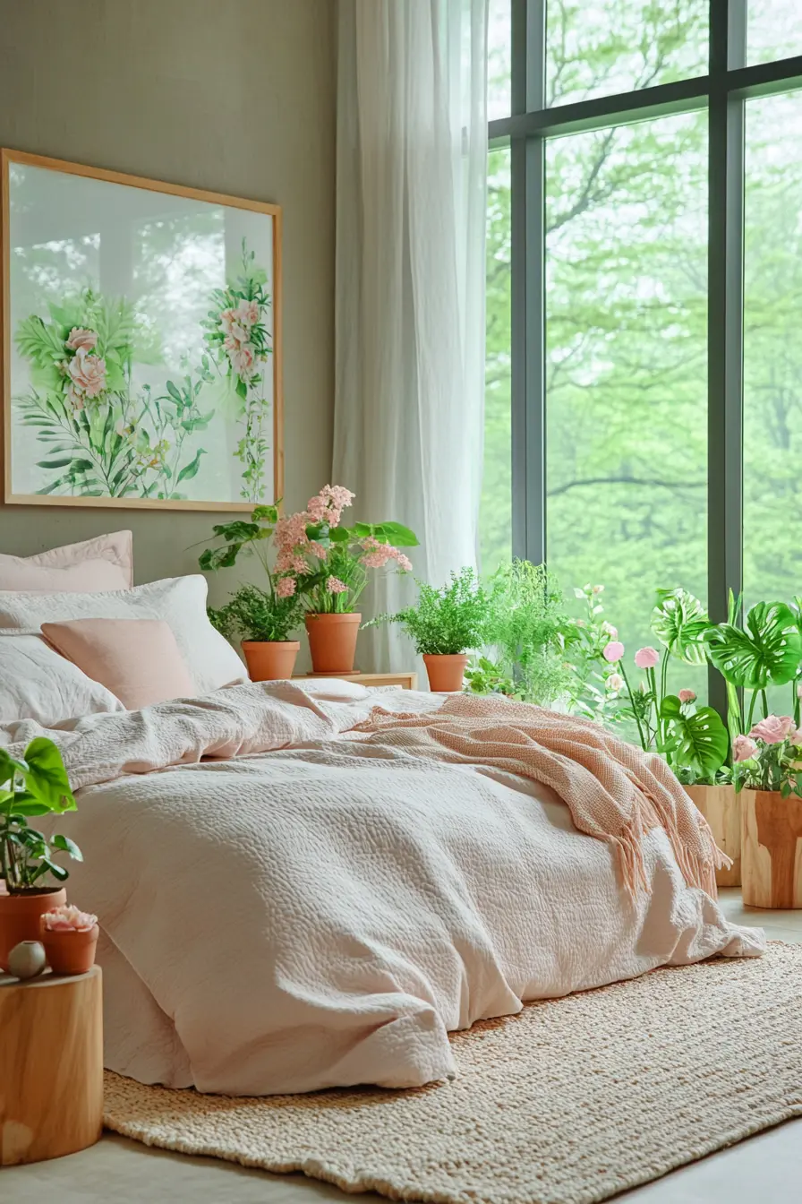 Bring Nature Indoors Spring Bedroom Decor for a Biophilic Aesthetic