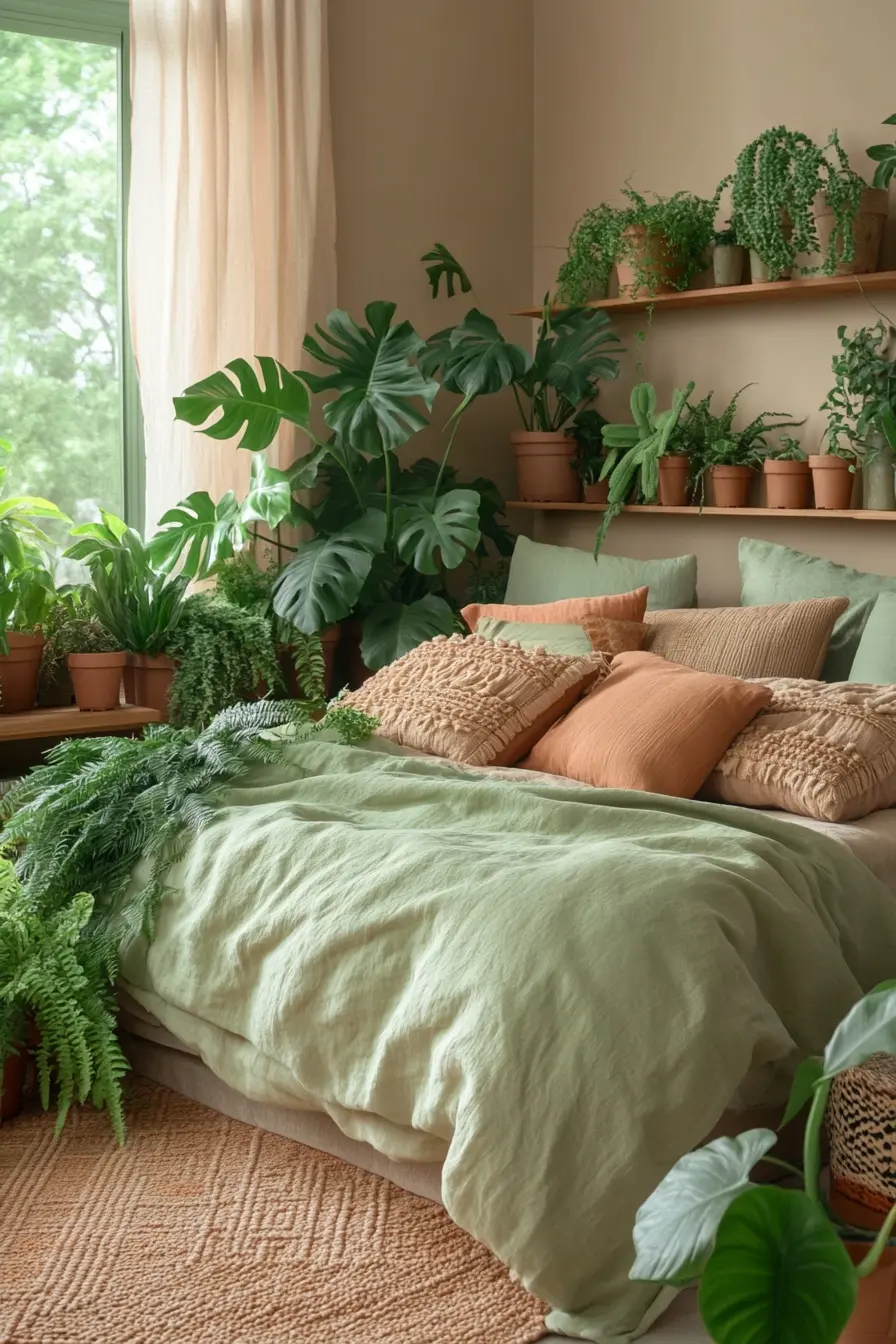 Bring Nature Indoors Urban Jungle Bedroom Decorating Ideas