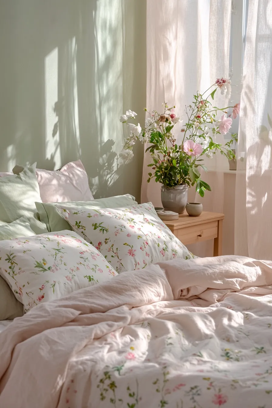 Bring Nature Inside with Fresh Floral Bedroom Accents for Spring