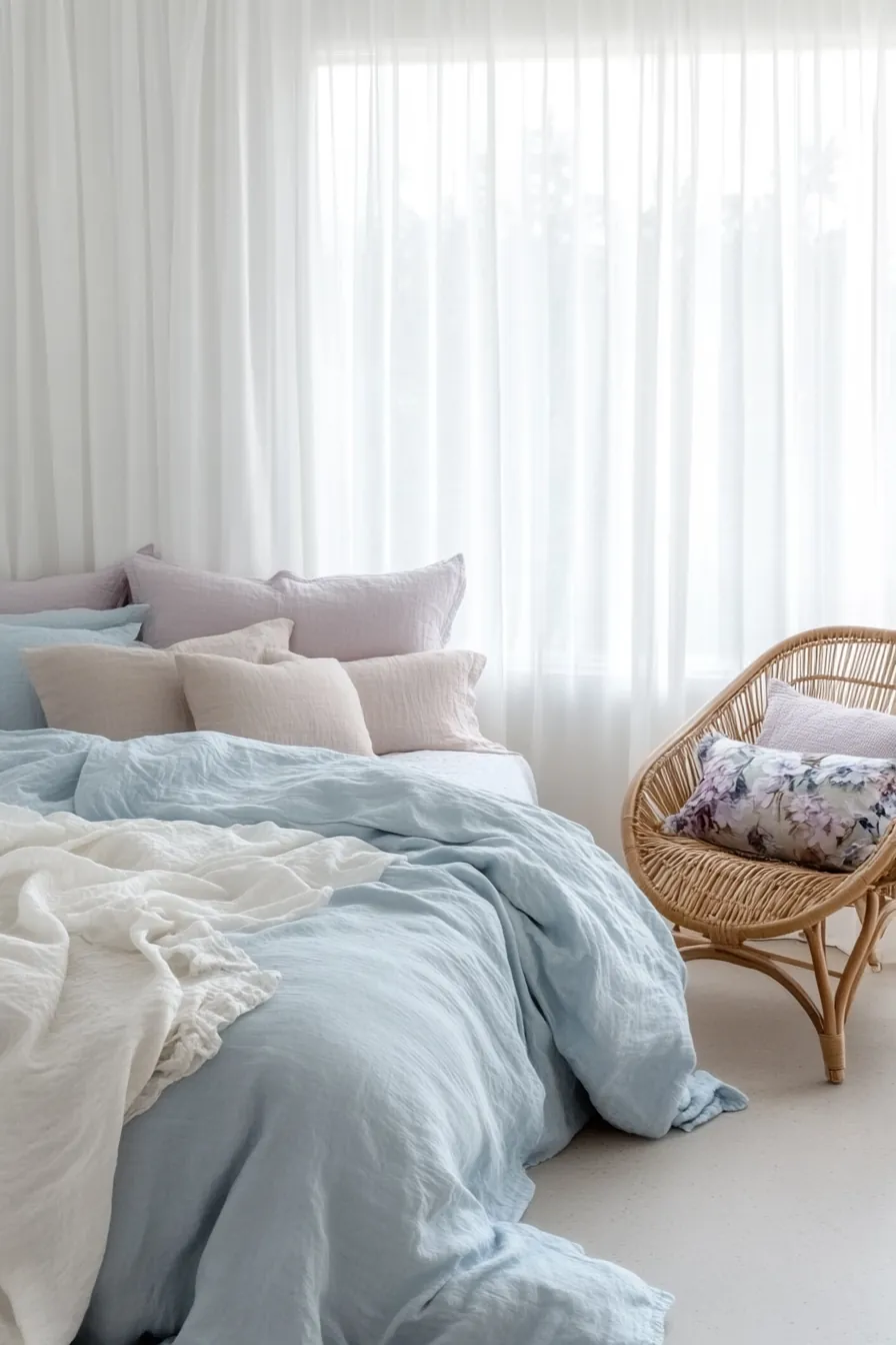 Bring Tranquility to Your Room Using Soft Summer Bedroom Color Schemes