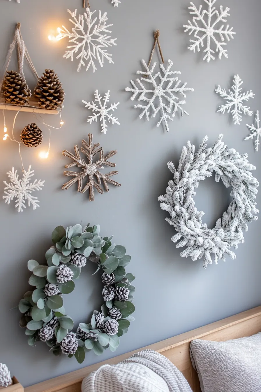 Bring warmth and charm with festive winter bedroom wall accessories