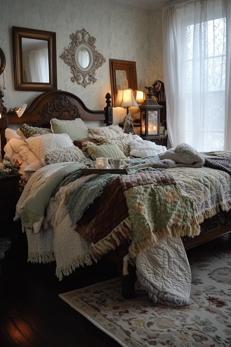 Charming Cozy Vintage Bedroom Ideas for Winter Comfort