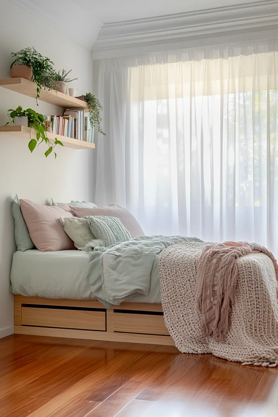 Charming Hacks for Small Bedroom Decor and Space Efficiency 1