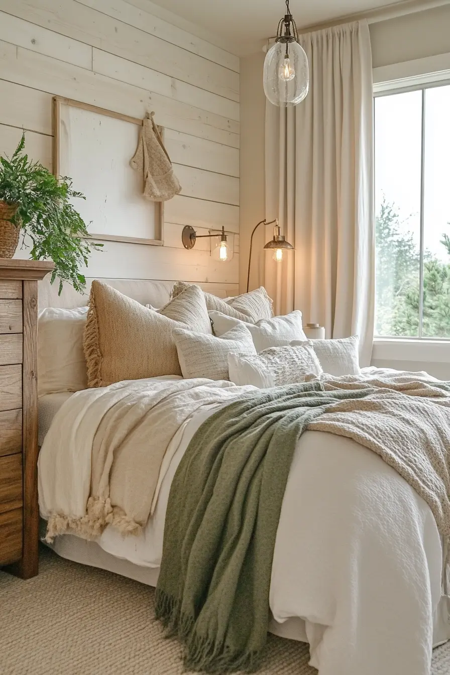 Charming Modern Farmhouse Bedroom Design Ideas for 2023