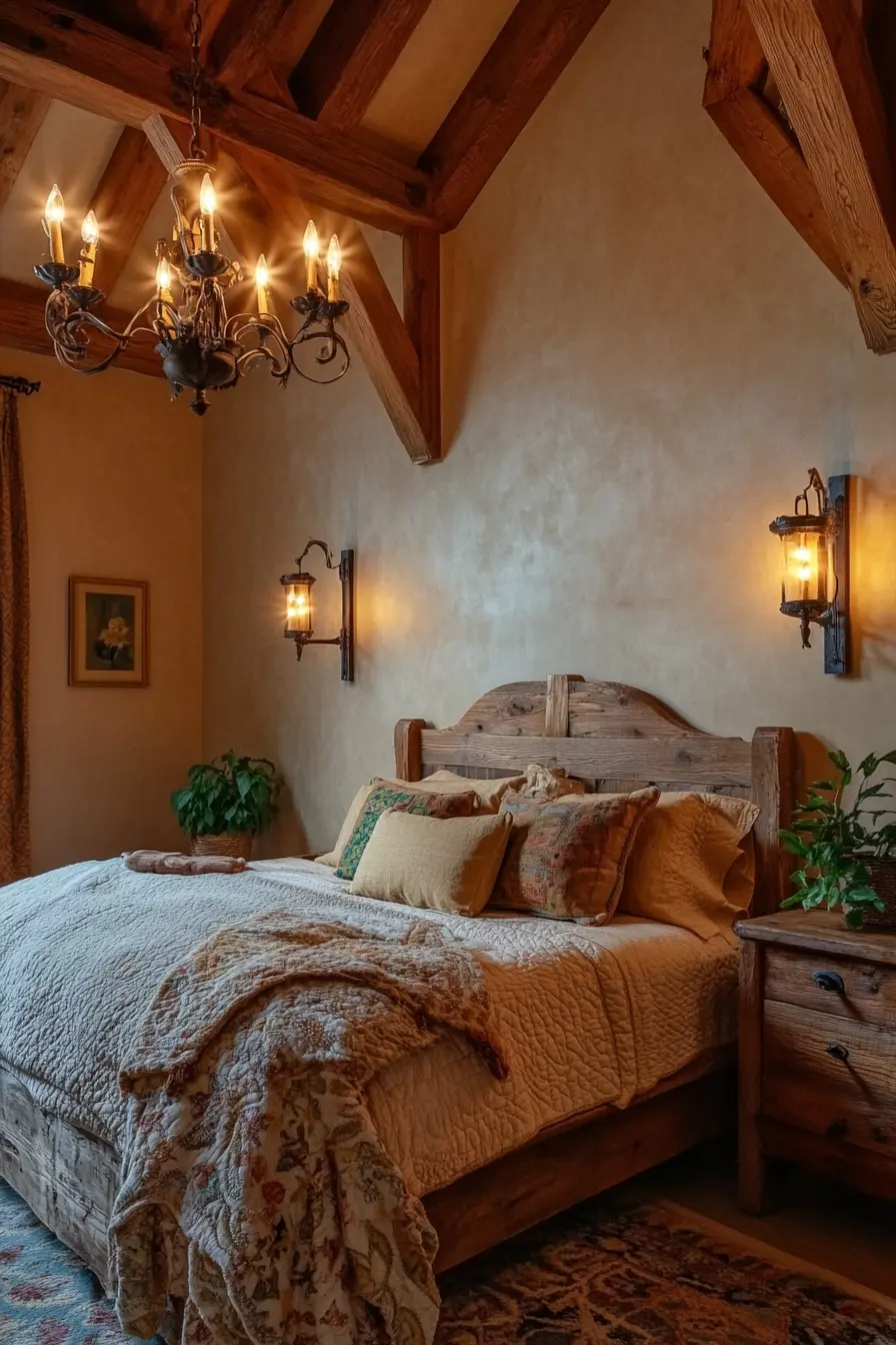 Charming Rustic Lighting Ideas for a Cozy Bedroom Retreat