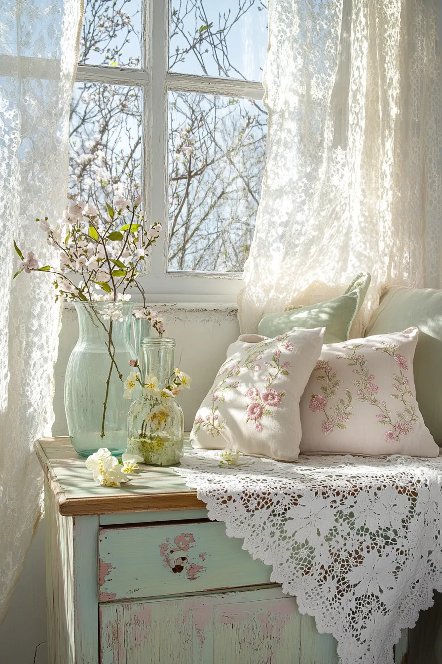 Charming Vintage Spring Bedroom Accents DIY for a Refreshing Look
