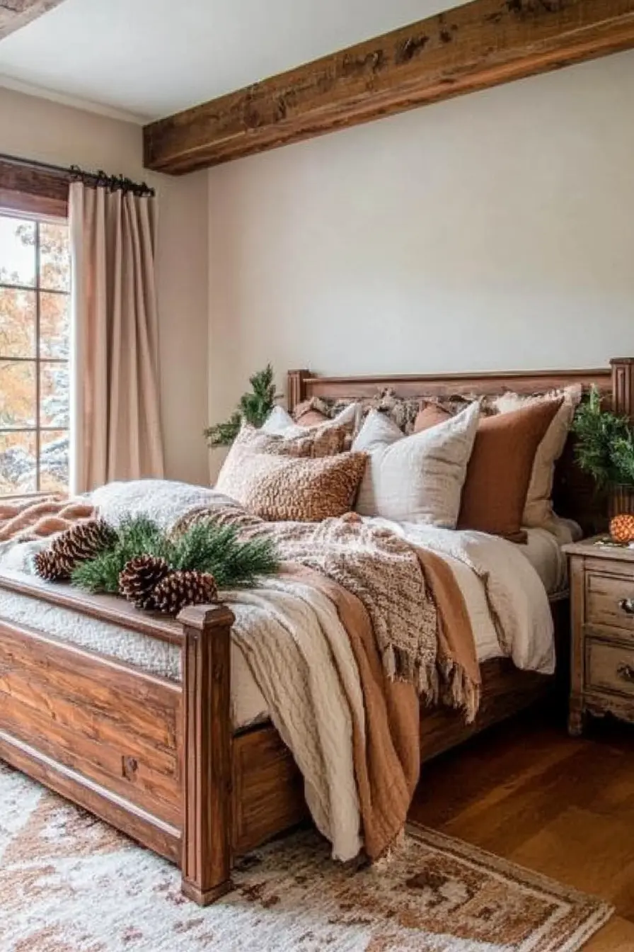 Charming Winter Farmhouse Decor for Dreamy Bedrooms