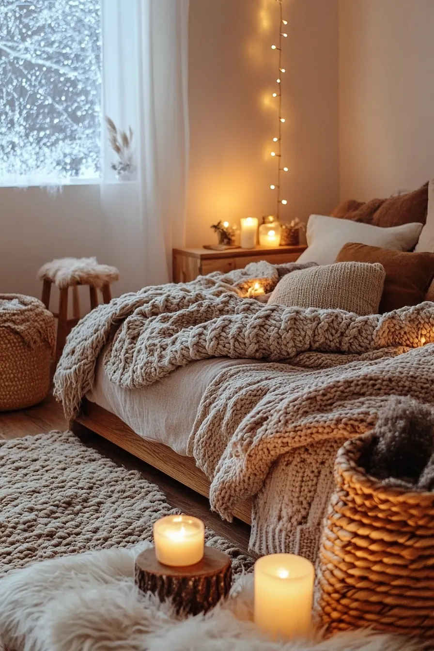 Charming Winter Hygge Bedroom Decor Ideas for Ultimate