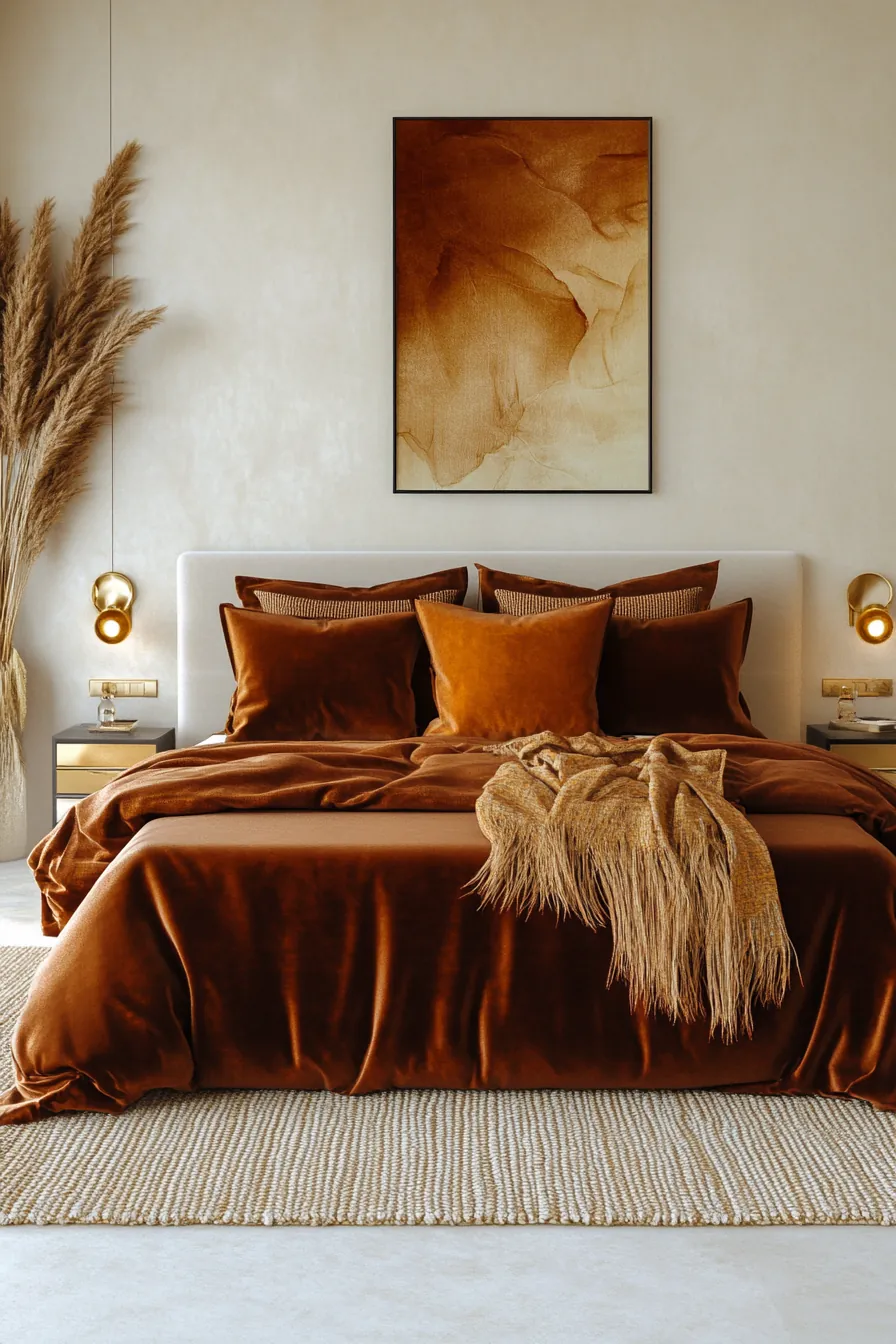 Chic Inspirations for Modern Luxe Fall Bedroom Accents