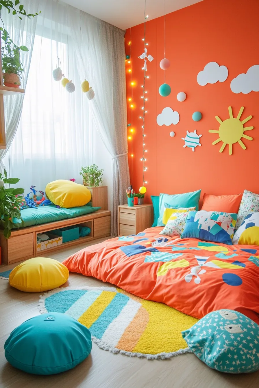 Colorful Summer Bedroom Decor for Kids to Spark Creativity and Joy