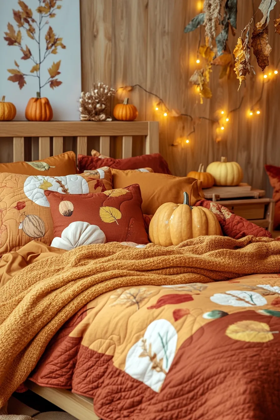 Cozy Autumn Kids Bedding Ideas for Warm Bedroom Vibes