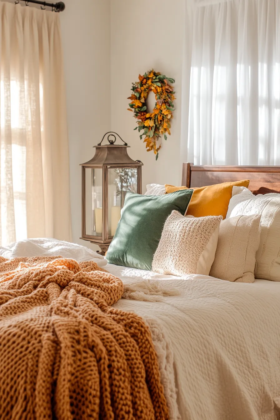 Cozy Fall Farmhouse Bedroom Color Schemes for Warmth and Charm