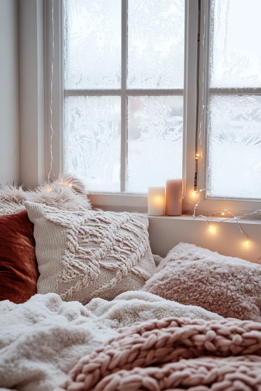 Cozy Soft Warm Winter Textiles Bedroom Decor Ideas for Small Spaces