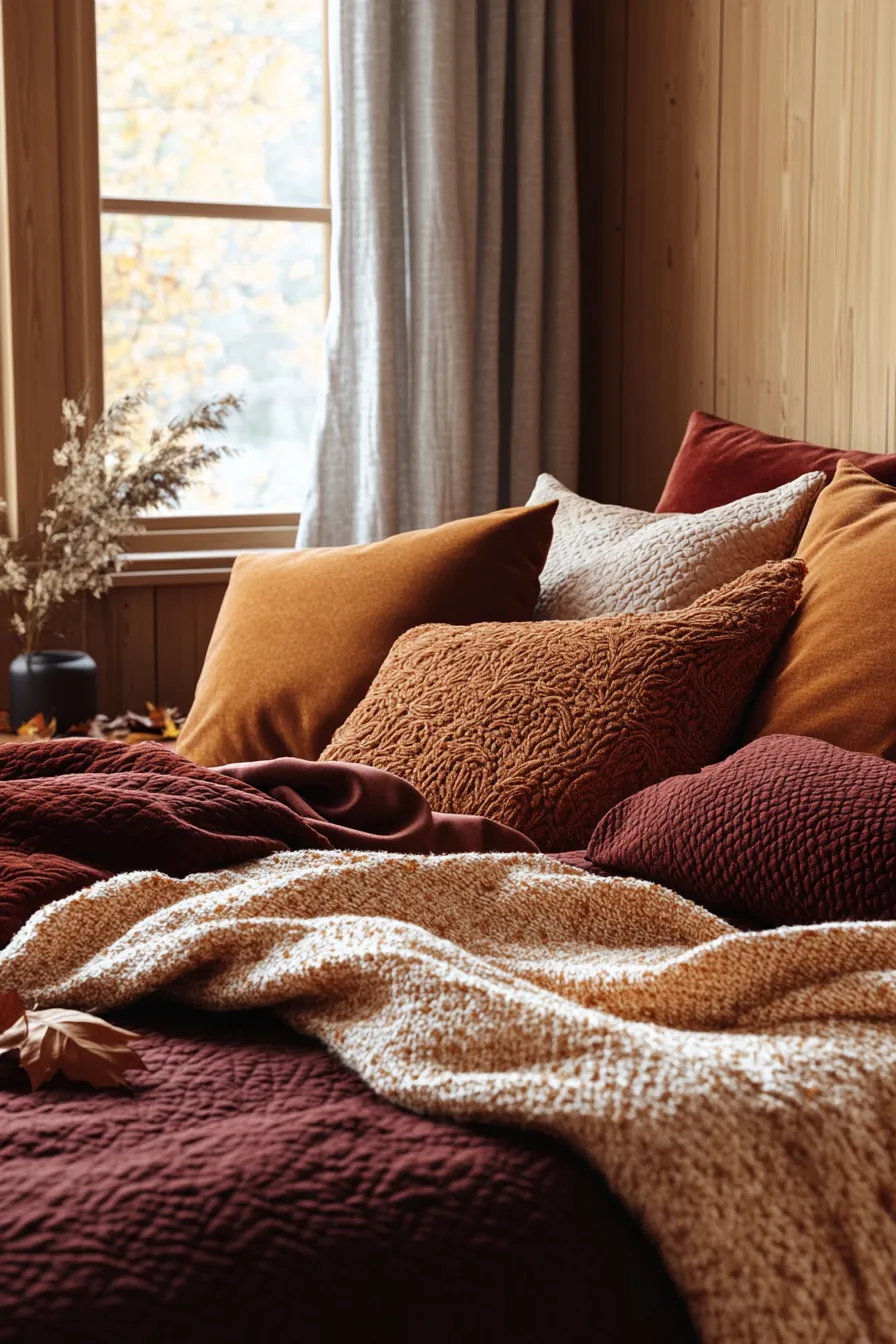 Cozy Up Your Bedroom Decor with Autumn Inspired Bedroom
