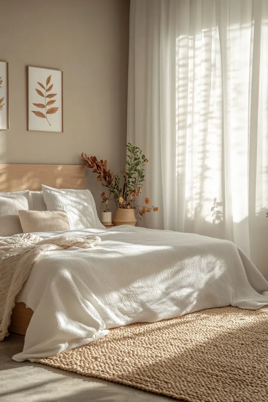 Cozy Up Your Bedroom with Neutral Seasonal Themes