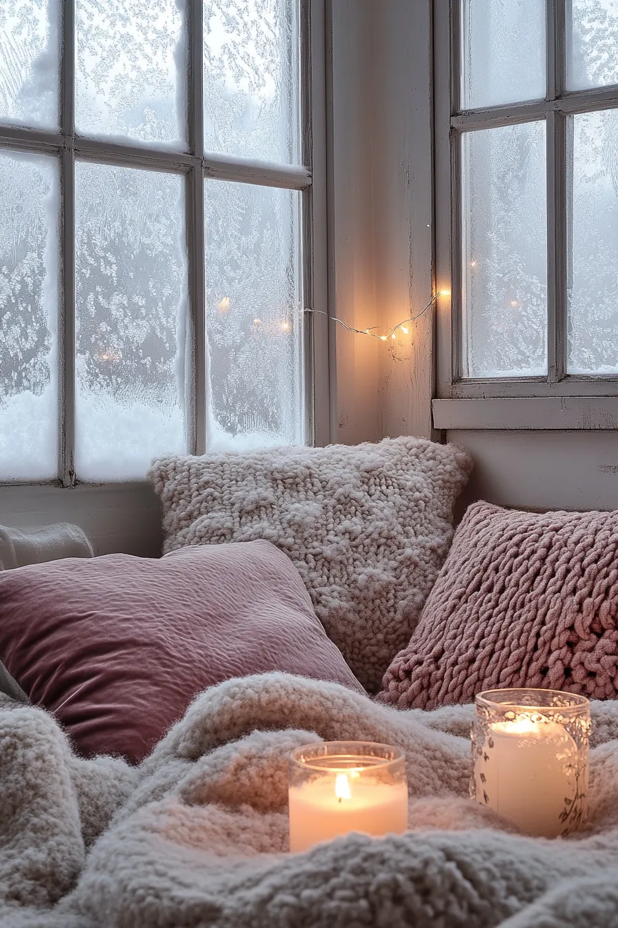 Cozy Up Your Small Space with Soft Warm Winter Textiles Bedroom Decor