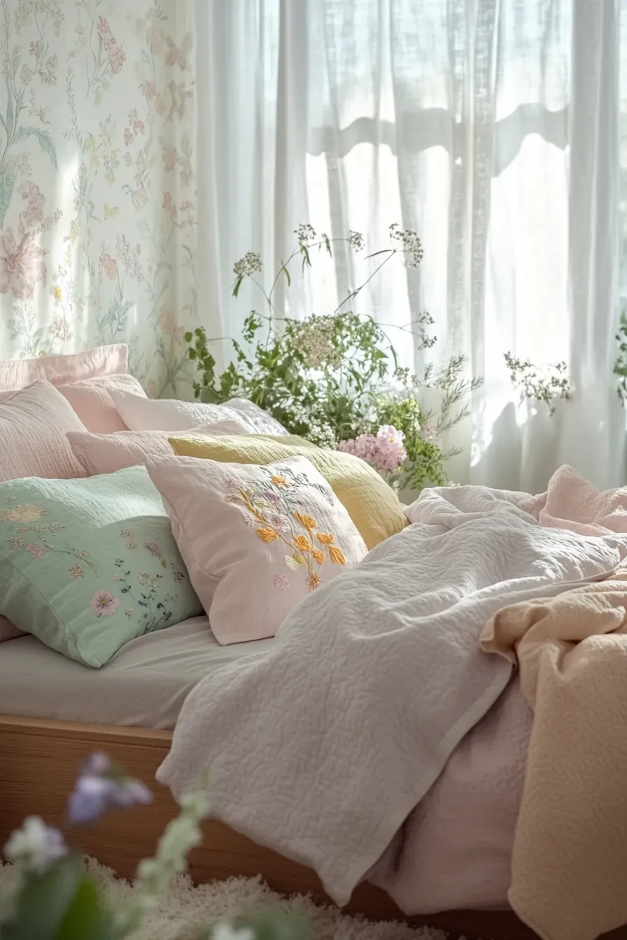 Cozy Up with Spring Inspired Pastel Bedding Ideas for Seasonal Style