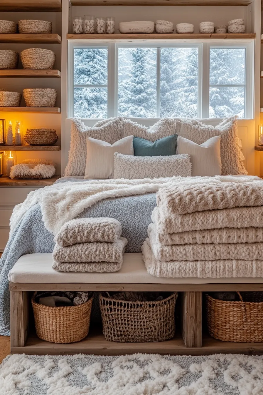 Cozy Winter Bedroom Storage Ideas for a Clutter Free Space