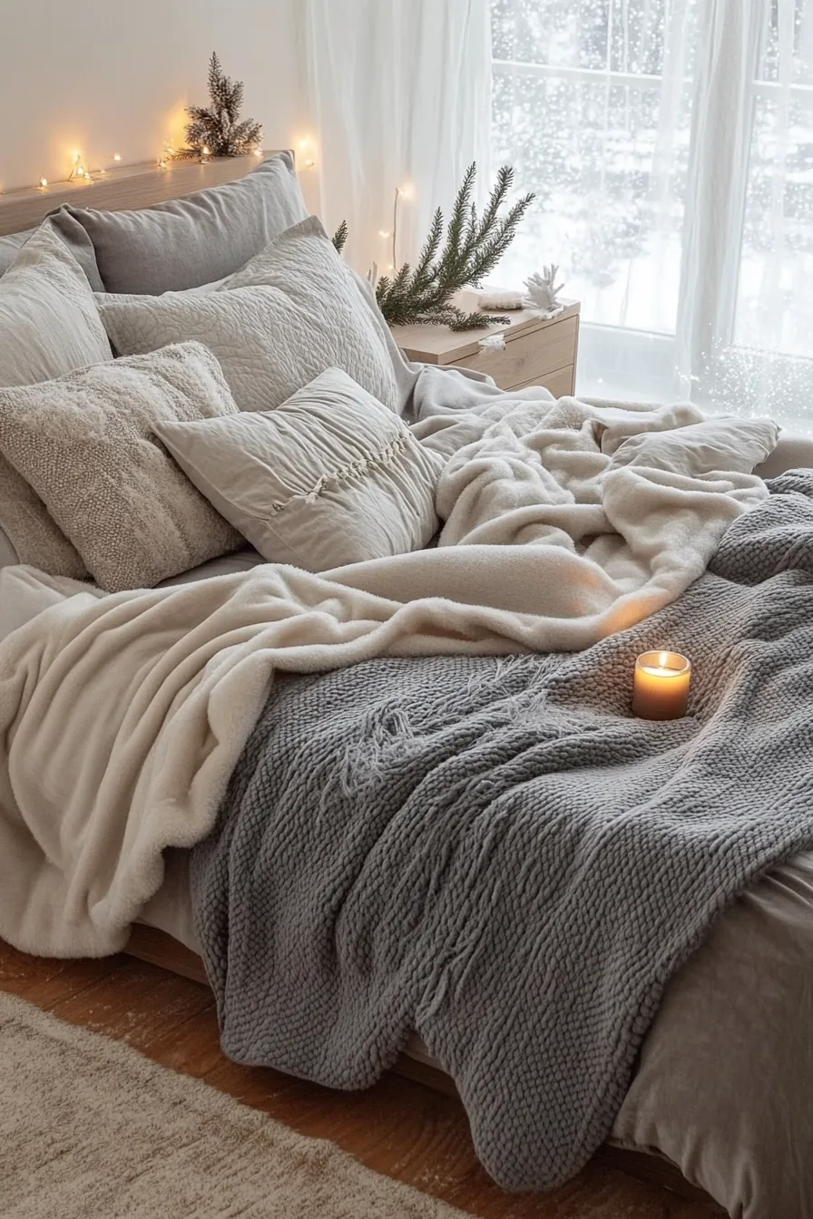 Cozy and Calm Winter Sleep Sanctuary Bedroom Setups for Restful Nights