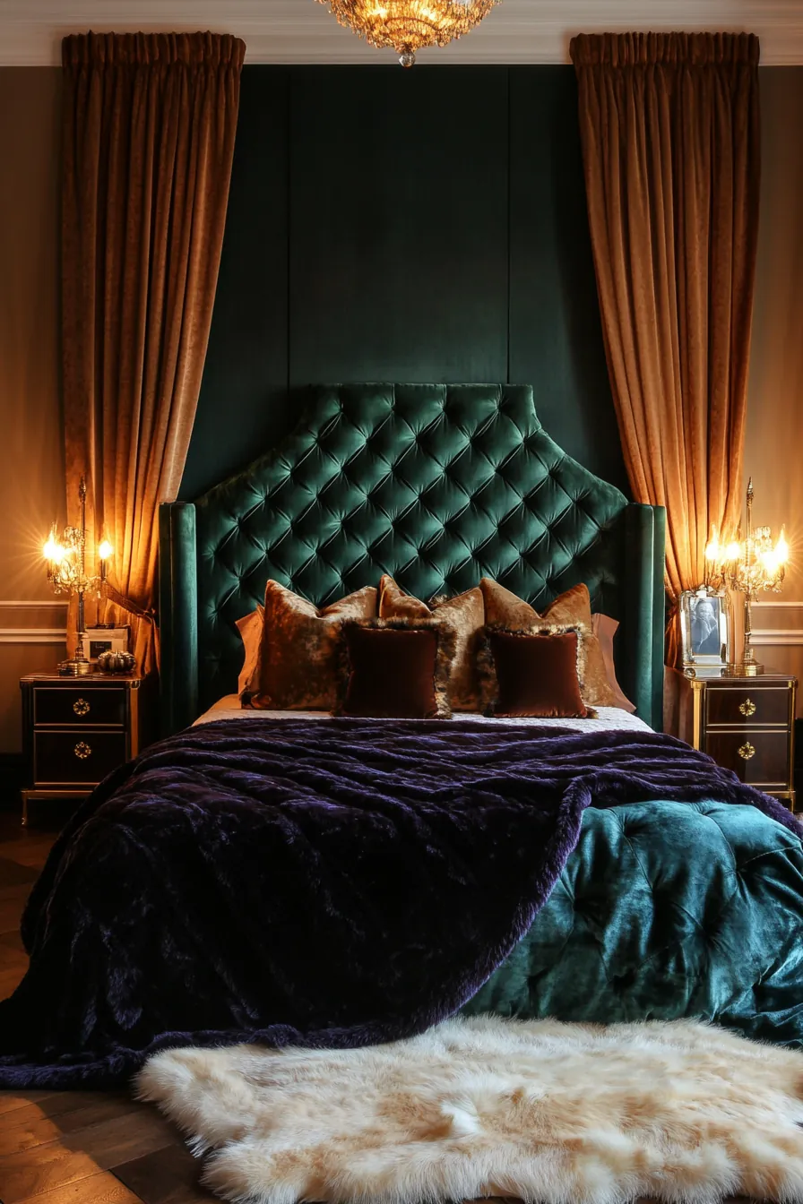Cozy and Elegant Winter Luxe Velvet Bedroom Themes for Style