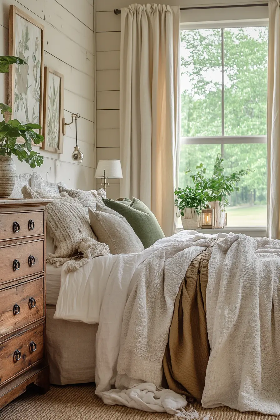 Cozy and Stylish Modern Farmhouse Bedroom Inspirations