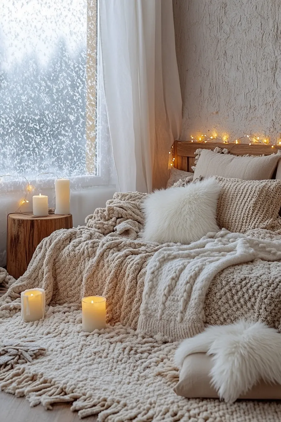 Cozy winter hygge bedroom ideas for ultimate warmth