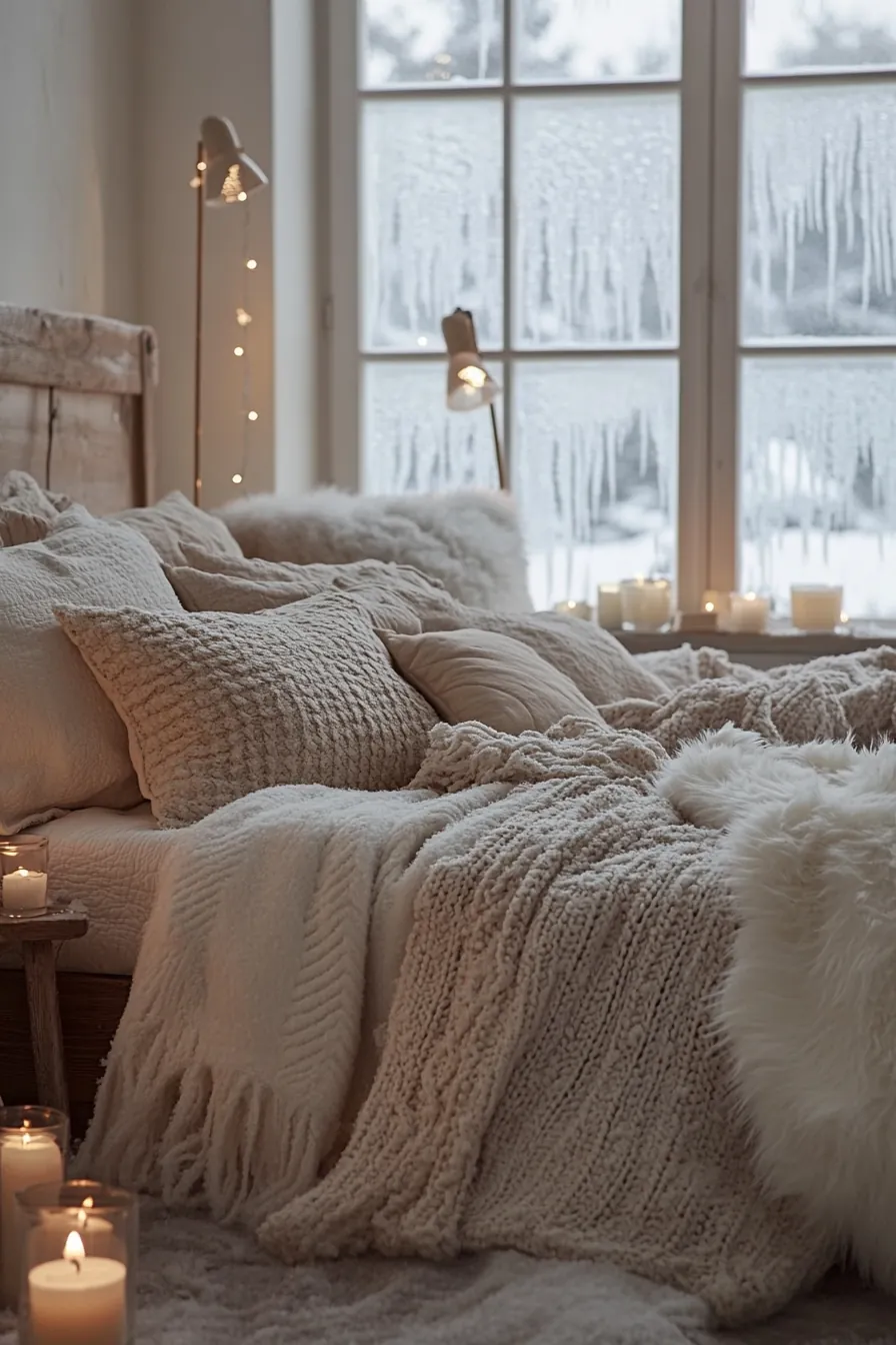 Cozy winter hygge bedroom styling tips for ultimate comfort