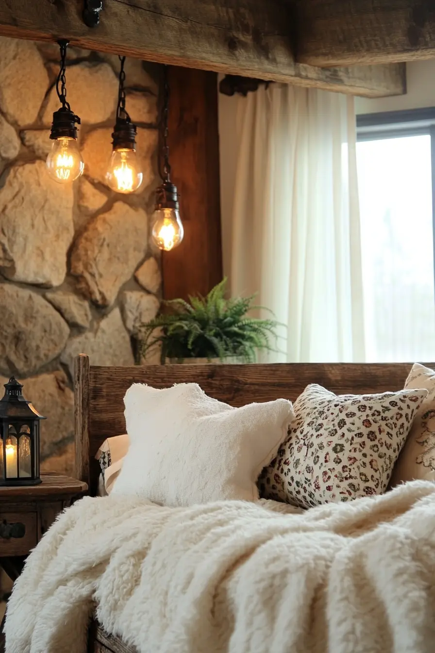 Create Ambiance with Unique Rustic Bedroom Lighting