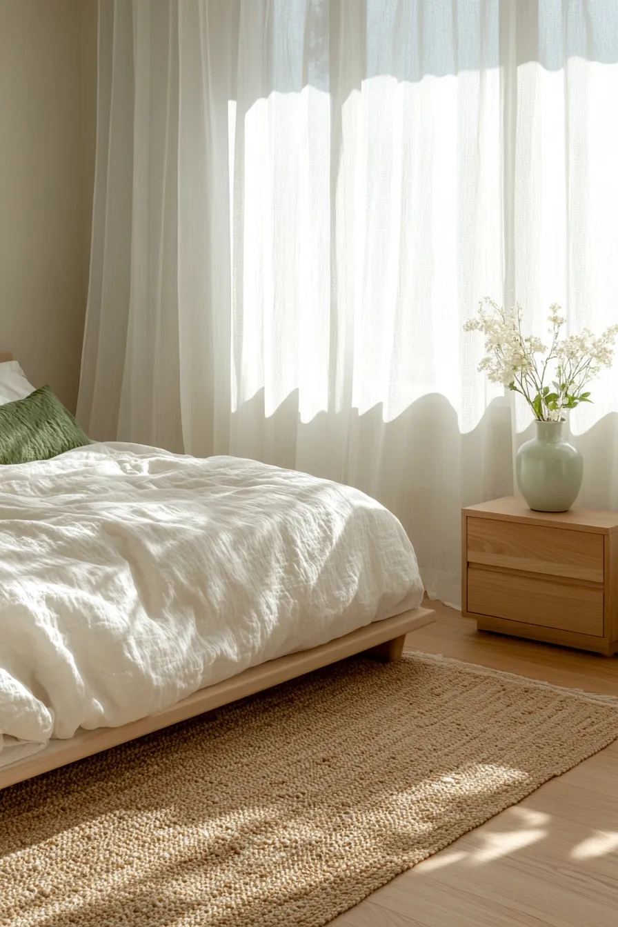 Create Calm Vibes Using Fresh Minimal Bedroom Decor for Springtime