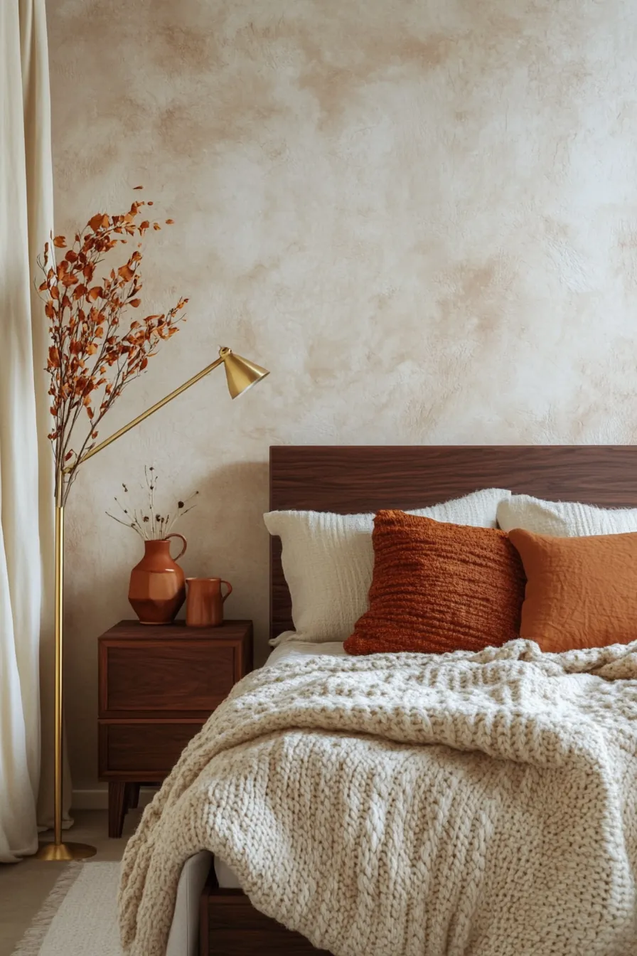 Create Cozy Ambiance Using Earth Tone Bedroom Walls Autumn Style Ideas