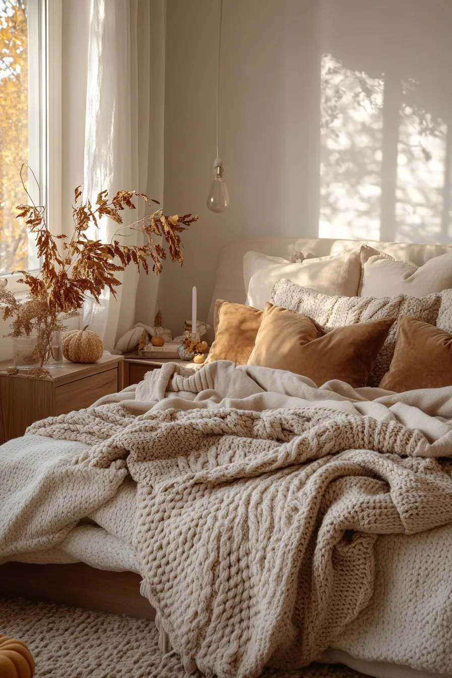 Create Cozy Ambiance with Fall Bedroom Decor Warm Neutrals