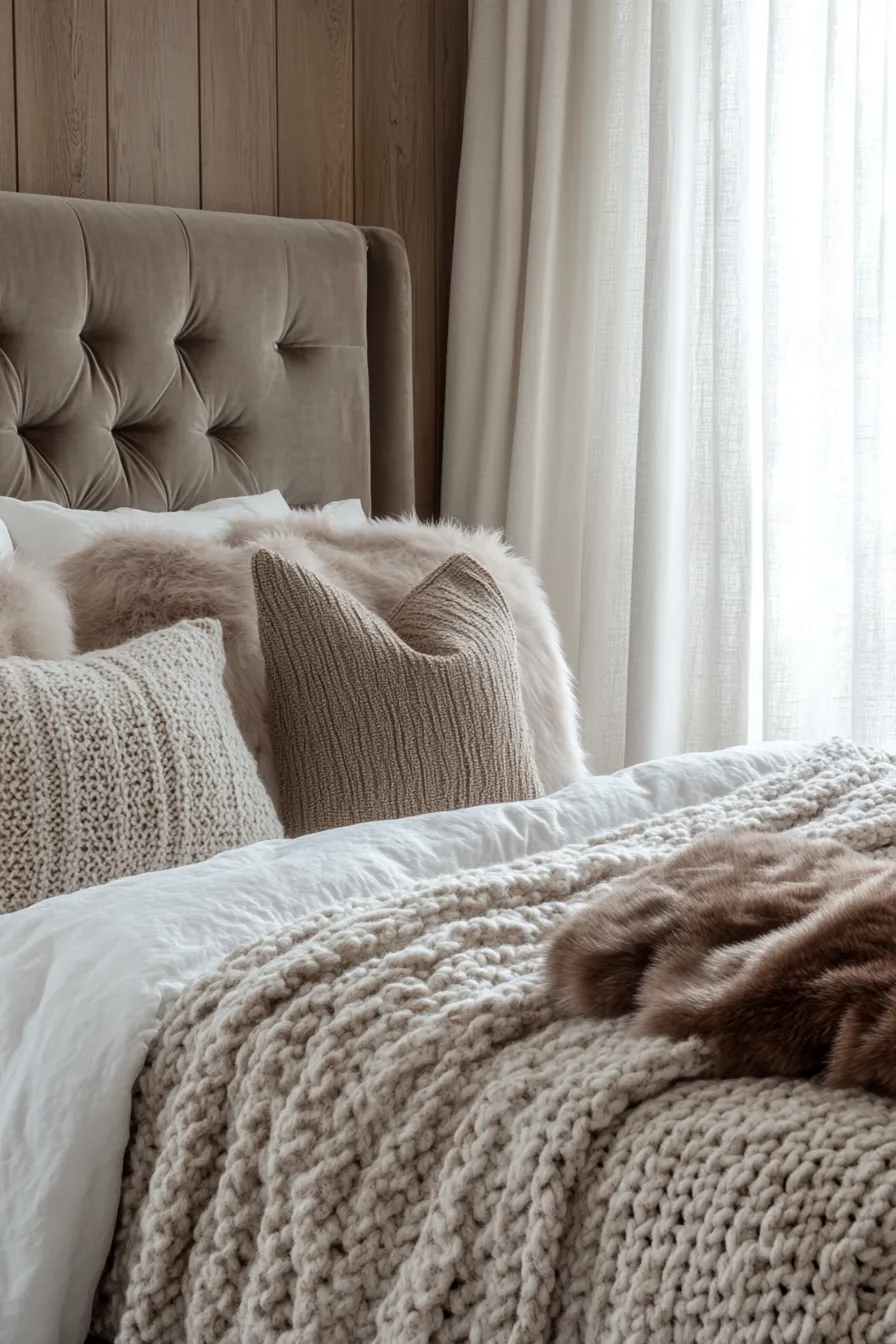 Create Cozy Comfort Using Soft Fabrics for Winter Bedroom Styling