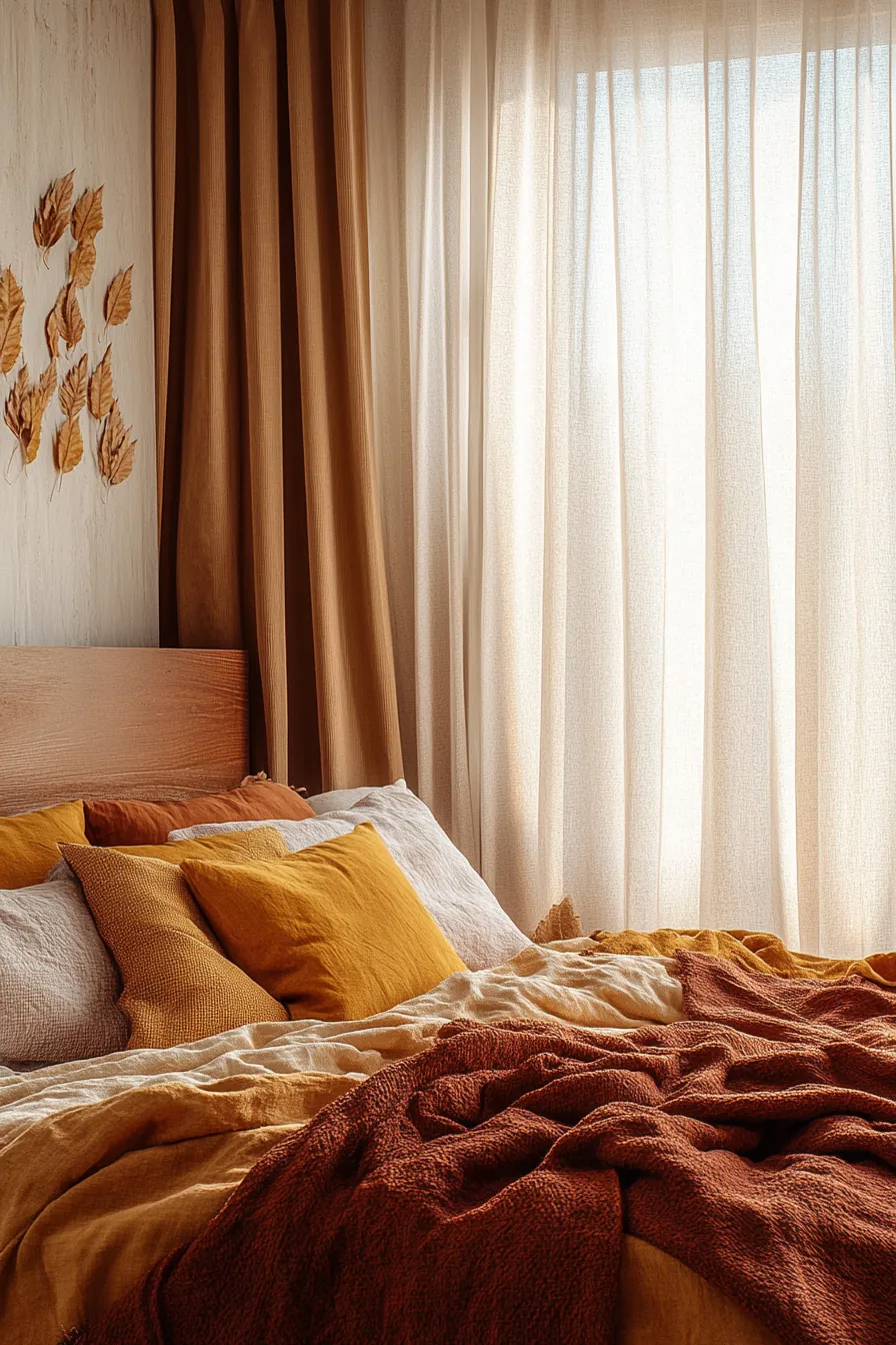 Create Cozy Spaces with Autumn Warm Tone Bedroom Palettes