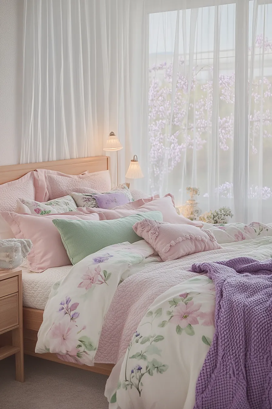 Create Tranquil Vibes with Pastel Spring Bedroom Decor Inspiration