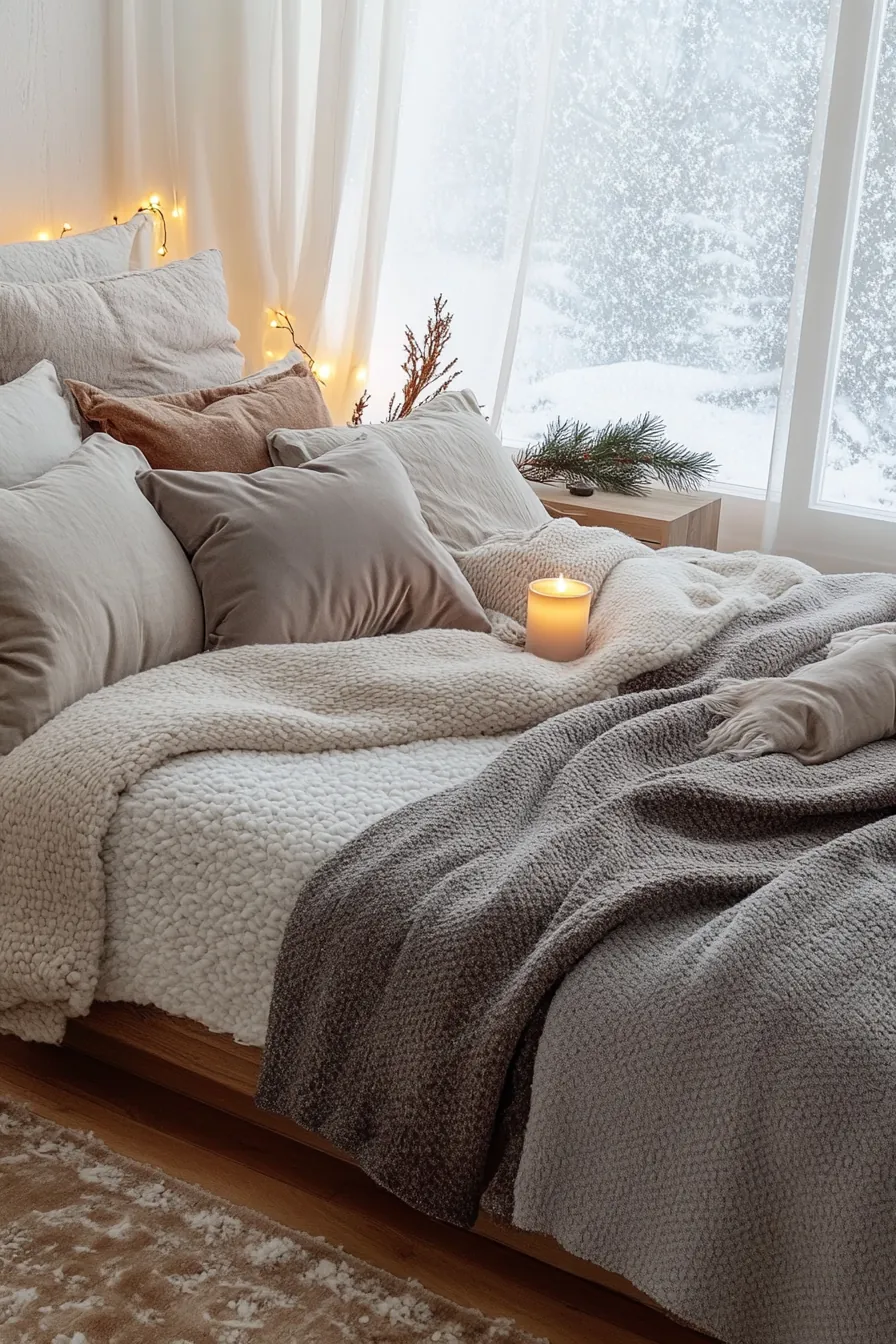 Create Tranquil Vibes with Winter Sleep Sanctuary Bedroom Setups