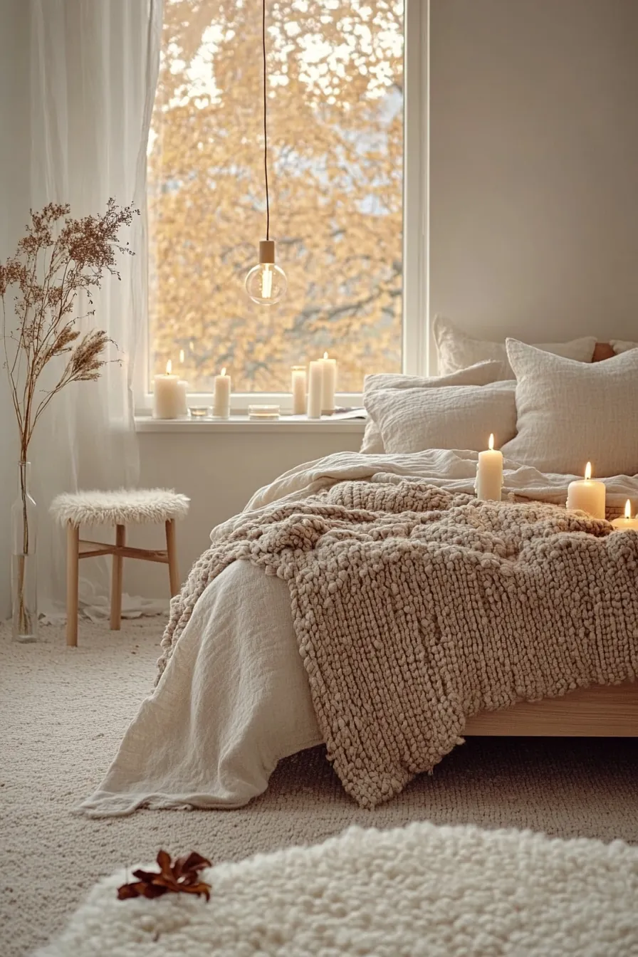 Create Warmth and Simplicity with Minimalist Hygge Bedroom Ideas for Fall